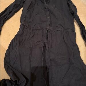 Abercrombie & Fitch black Button-Up Dress